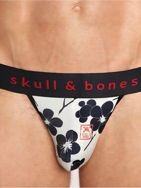 Skull & Bones Japanese Floral Jockstrap